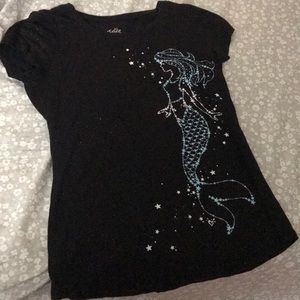 Black mermaid shirt